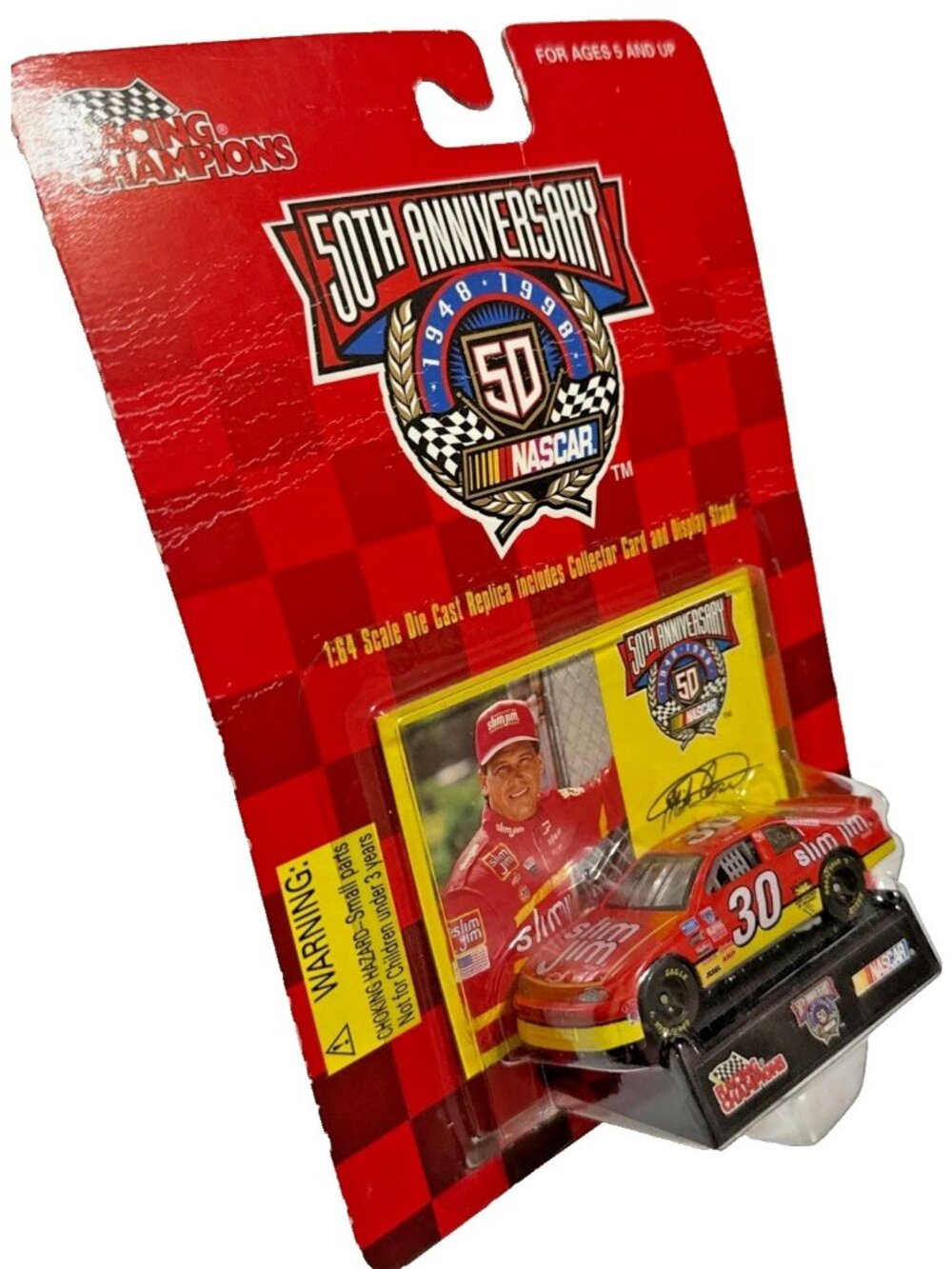 Vintage Die Cast Racing Champions NASCAR 50th Anniversary Mike Cope Car 30 Slim - Picture 6 of 8
